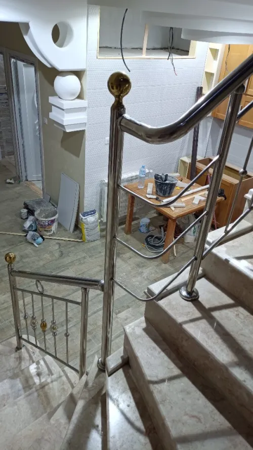 rampe d'escalier en inox