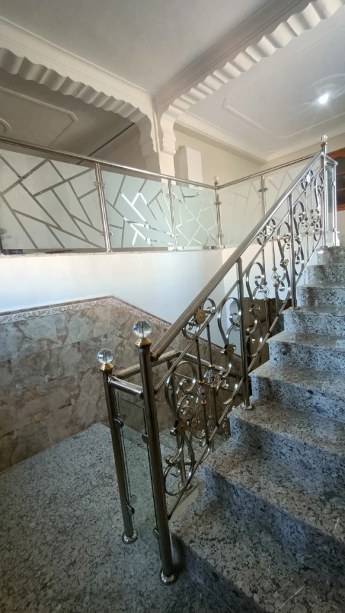 rampe d'escalier en inox