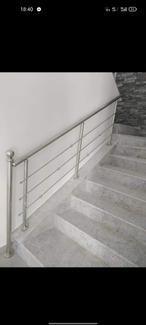 rampe d'escalier en inox