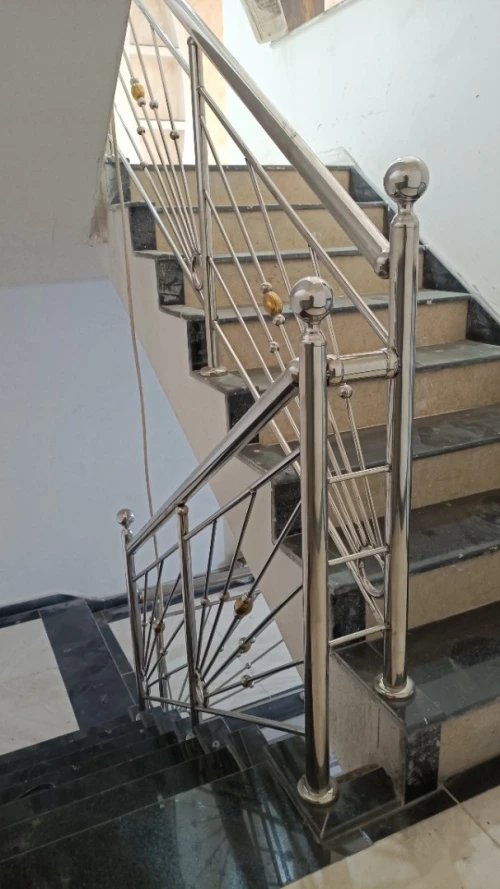 rampe d'escalier en inox