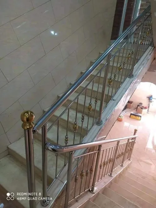 rampe d'escalier en inox