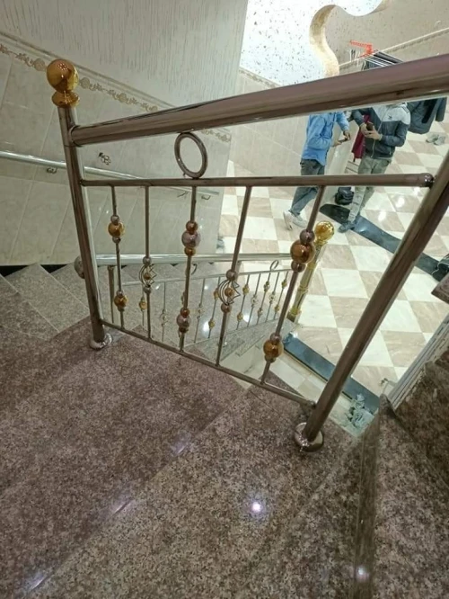 rampe d'escalier en inox