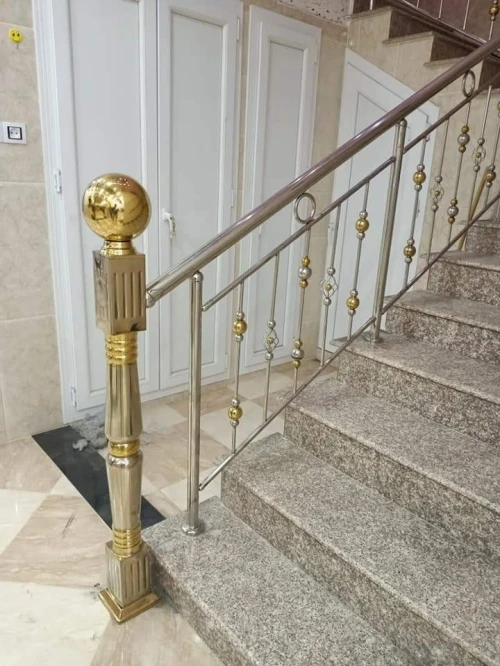 rampe d'escalier en inox