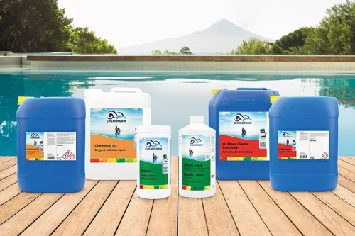 FLOCULANT PISCINE/ ANTI ALGUE/ PH MOINS/CHLORE