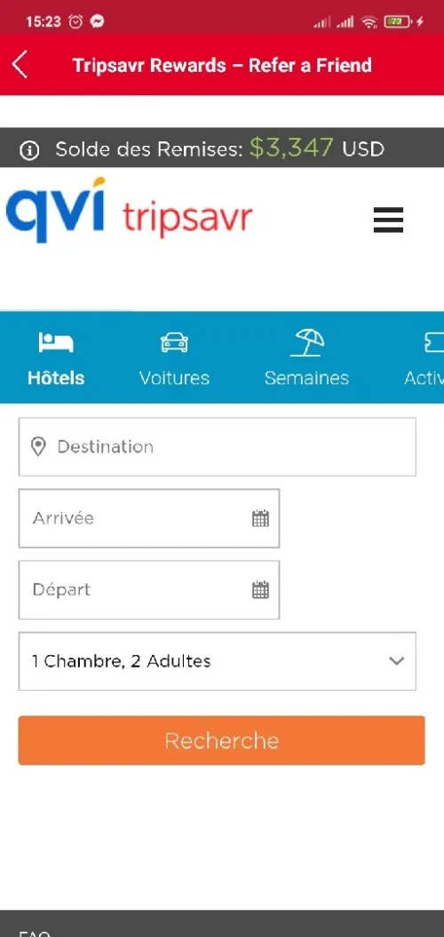 Tripsaver pour les hôtels 