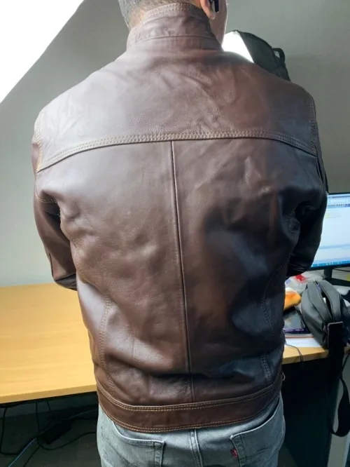 Veste cuire fooooooooort