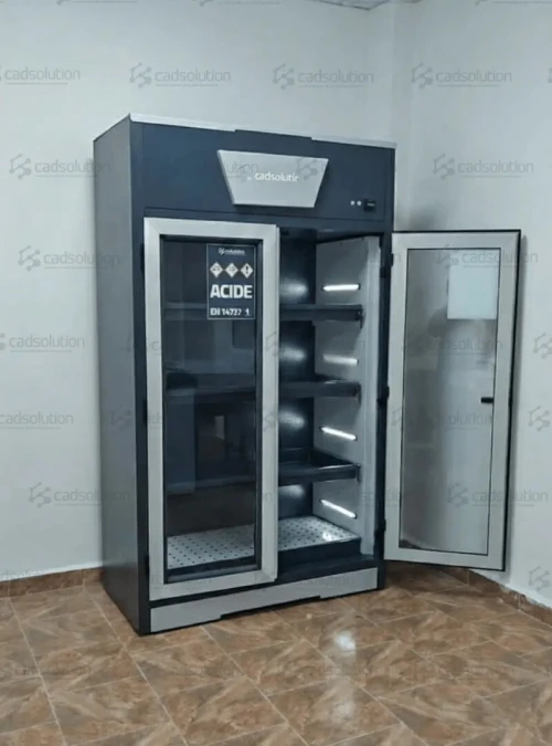Armoire de Stockage Produits Chimiques (Acides/Bases)