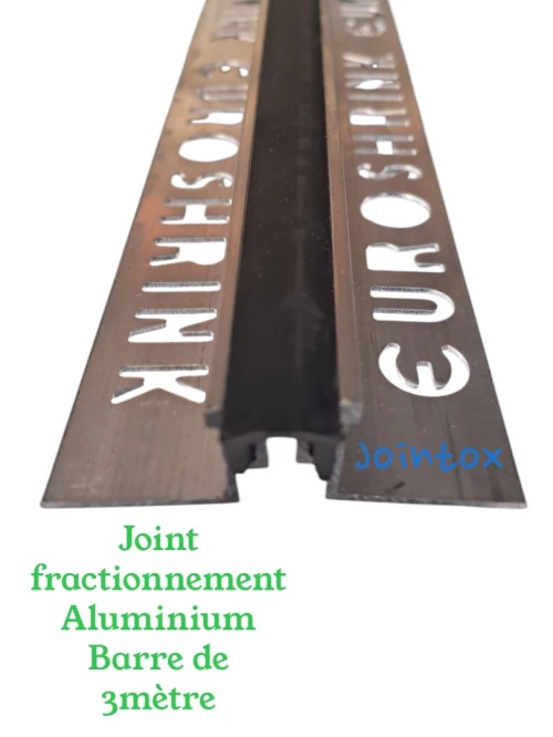 Joint fractionnement aluminium barre de 3 mètre 