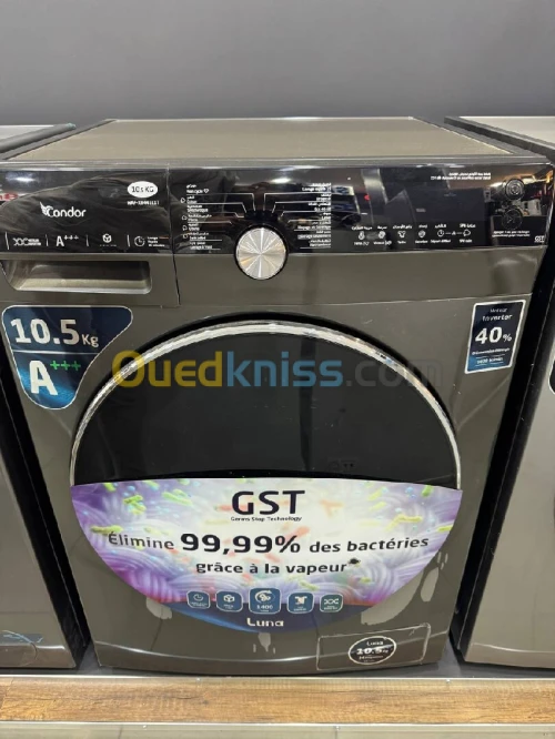 Machine à laver 10.5kg condor luna