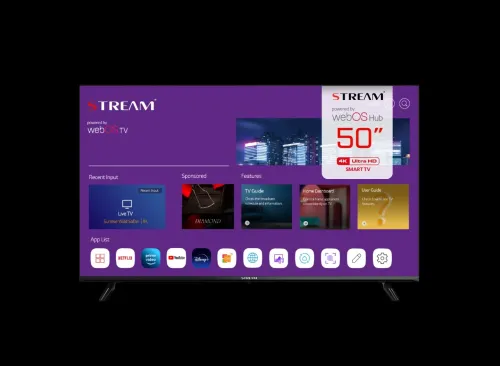 TV STREAM 50" WEBOS HUB WSTRU5023