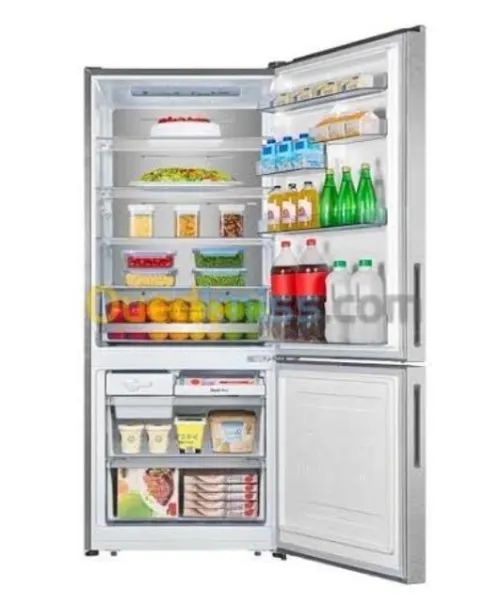 Réfrigérateur hisense combini 550L inox 55wc