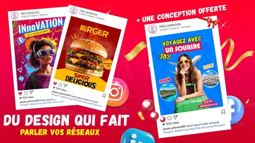 Je vais créer pour vous un Design qui fait parler vos réseaux