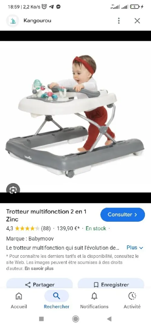 Trotteur babymoov 