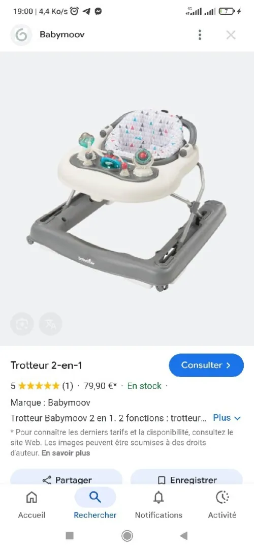 Trotteur babymoov 
