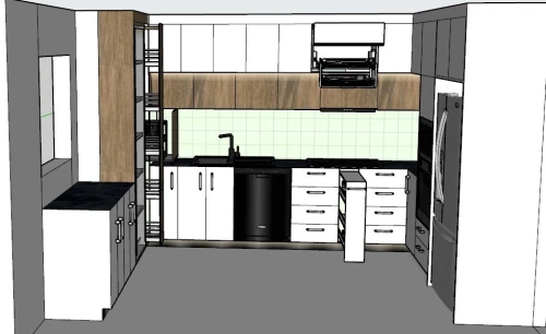 Cuisines modernes et dressing + conception 3D