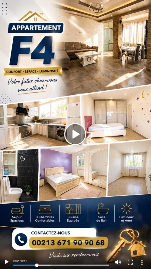 Vente Appartement F4 Sétif Setif