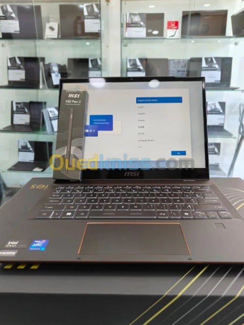 MSI SUMMIT E13 AI EVO ULTRA 7 155H 16GB 1TBSSD 13.3"FHD+ TACTILE 360 ULTRA LEGER NEUF SOUS EMBALLAGE