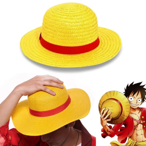 Chapeau de Paille Iconique de Luffy Cosplay Anime One Piece
