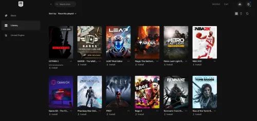 Vente Compte EPIC