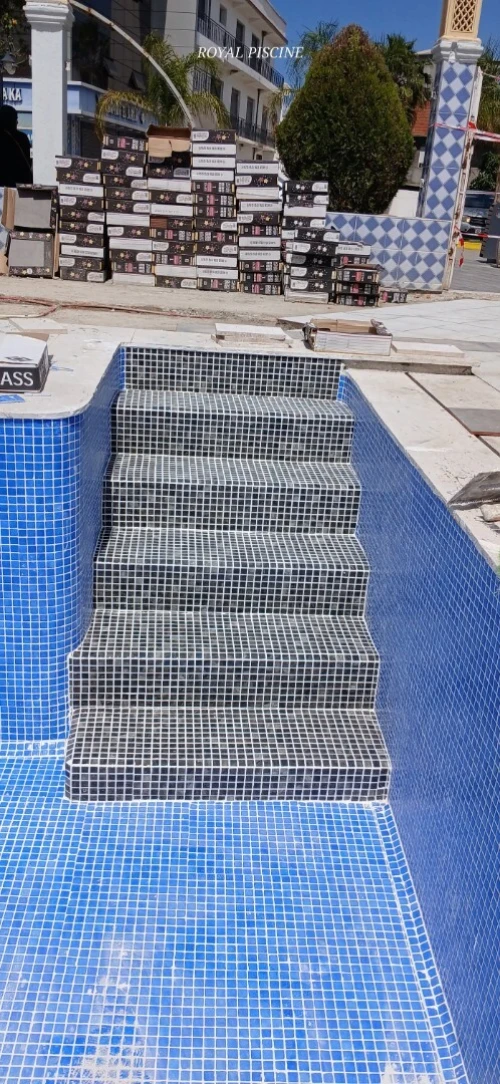 بناء المسابح construction piscine,mosaique margelle piscine robot la Pierre,échelles,Matériels