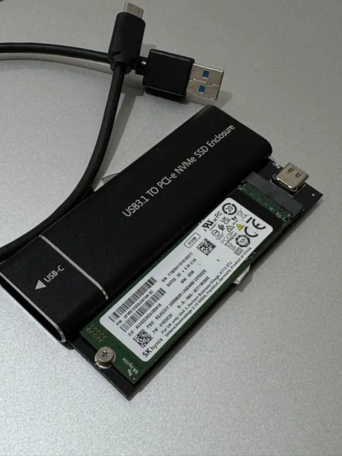 SSD NVMe 512Go SK Hynix BC711 + Boîtier Externe USB-C