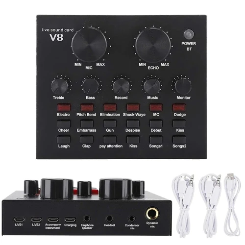 Carte son live V8