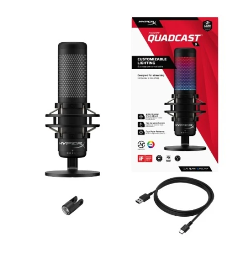 HyperX Quadcast S (BLACK) WIRED