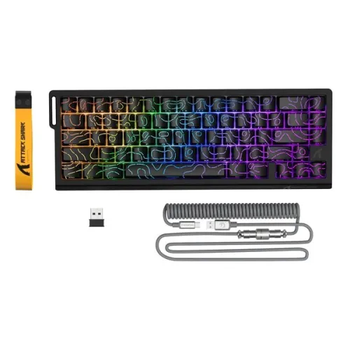 ATTACKSHARK X68 HE PRO / MAGNETIC KEYBOARD / BLACK / WIRELESS