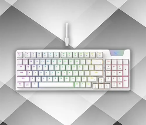 HAVIT GAMENOTE KB885L RGB / RED SWITCH 100% / MECHANIQCAL GAMING KEYBOARD / WIRED