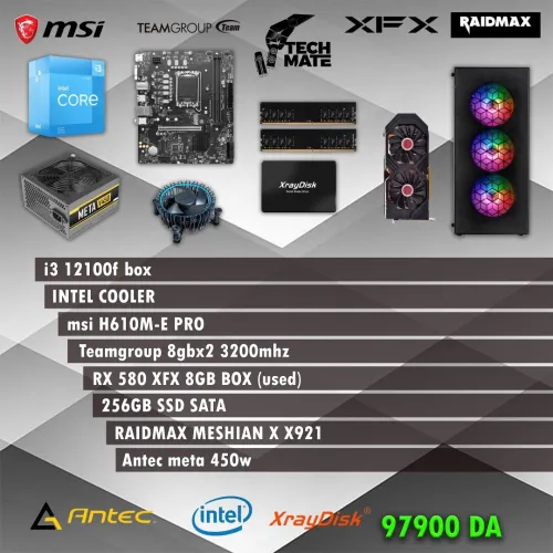 PC GAMER i3 12100F + RX 580