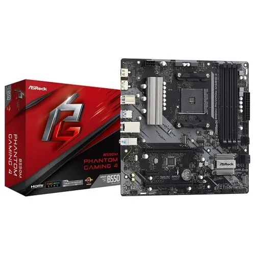 ASRock B550M PHANTOM GAMING 4 / MOTHERBOARD / AM4 / AM4