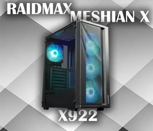 RAIDMAX MESHIAN X X922 / GAMING CASE / 4 FANs/ ATX