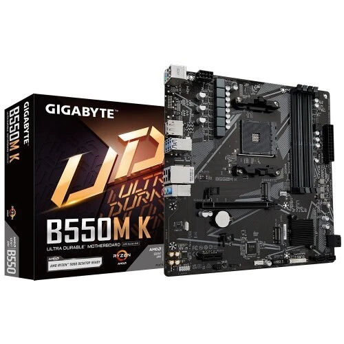 GIGABYTE B550M K / MOTHERBOARD / 4 SLOTS RAM / AM4