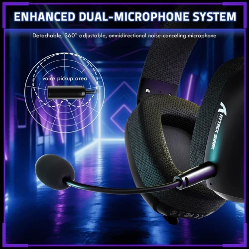 ATTACKSHARK L80 PRO / GAMING HEADSET / BLACK / WIRELESS