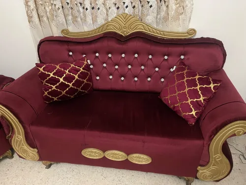 Fauteuil royale bordeaux 7 places salon