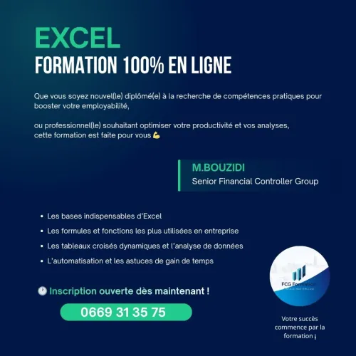 Formation Excel & Excel Avancé