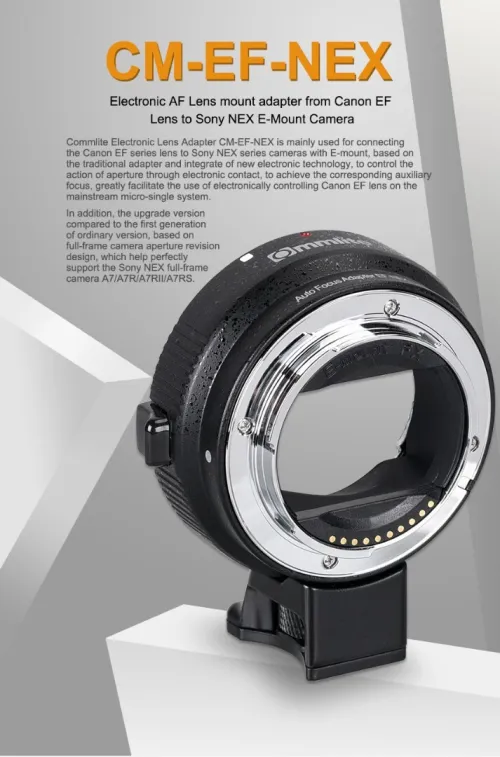 COMMLITE CM-EF-NEX Camera Lens Adapter
