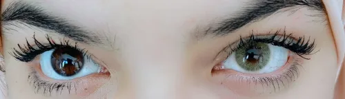 Lentille De Couleur Miel ( Noisette / Vert ) عدسات ملونة