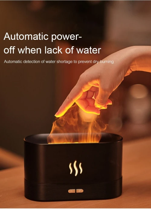 Diffuseur d'arôme humidificateur d'air huiles essentielles en flamme