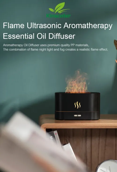 Diffuseur d'arôme humidificateur d'air huiles essentielles en flamme