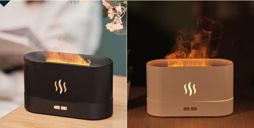 Diffuseur d'arôme humidificateur d'air huiles essentielles en flamme