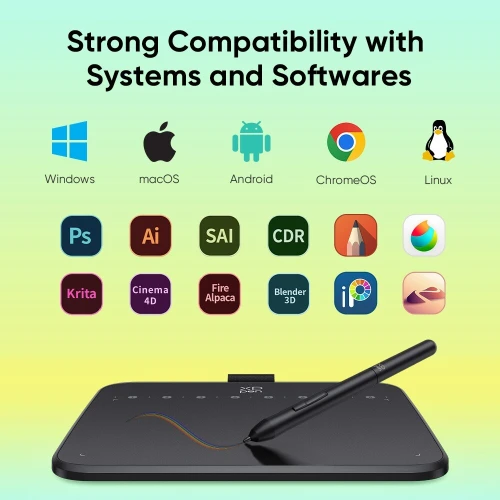 XPPEN deco 640 7*4inch tablette graphique design