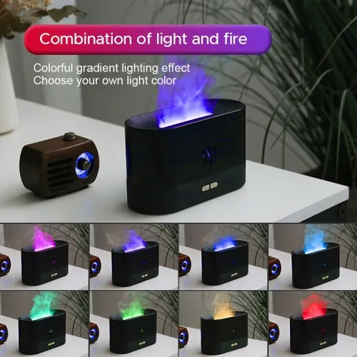 Diffuseur d'arôme humidificateur d'air huiles essentielles en flamme