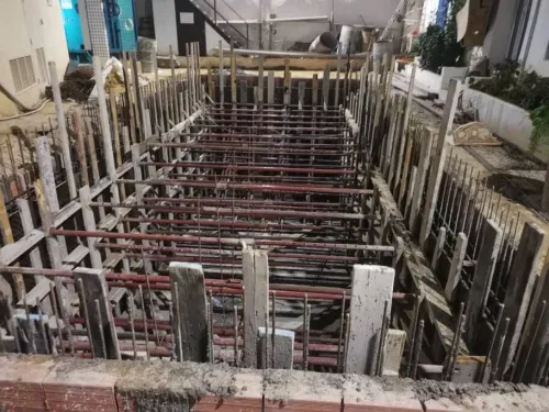 Travaux de réalisation des bâches à eaux