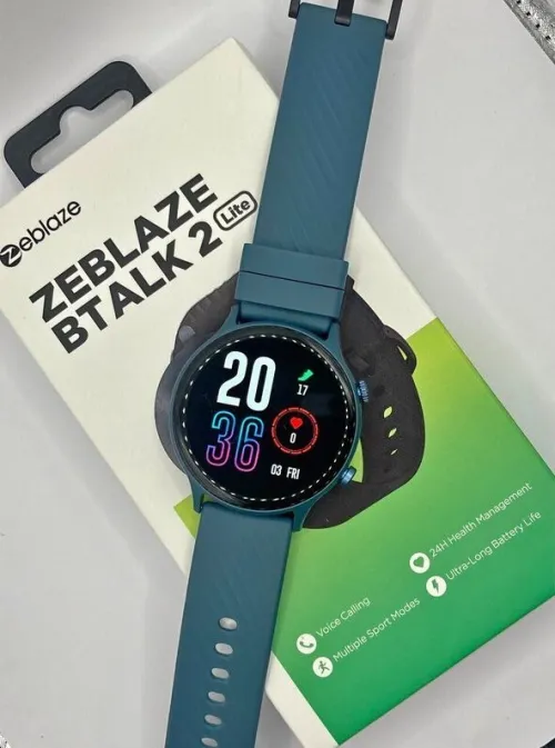 Zeblaze btalk 2 lite original noir et bleu