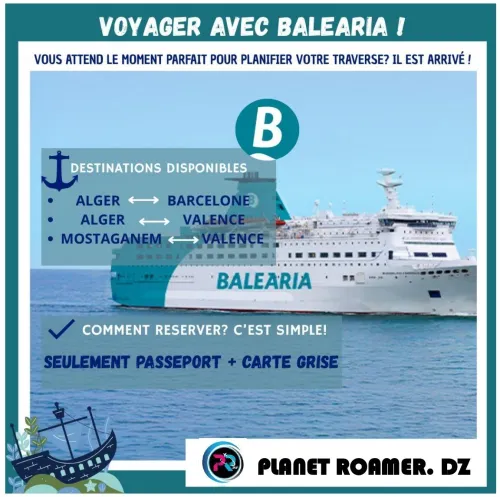 Billets d'Avion promo - Istanbul - Arabie Saoudite  / Traverses Maritime : MARSEILLE - ESPAGNE
