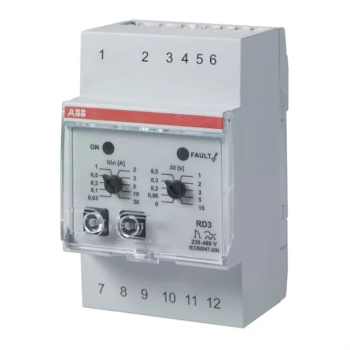 Relais différentiel ABB RD3 - 230VAC Montage sur Rail Din
