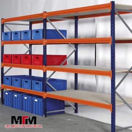 Rayonnage en métal, Étagère métallique, Élément en métal 
