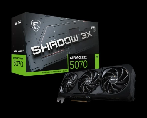 CARTE GRAPHIQUE MSI RTX 5070 SHADOW 3X OC