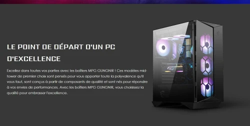 BOITIER MSI MPG GUNGNIR 110R BLACK
